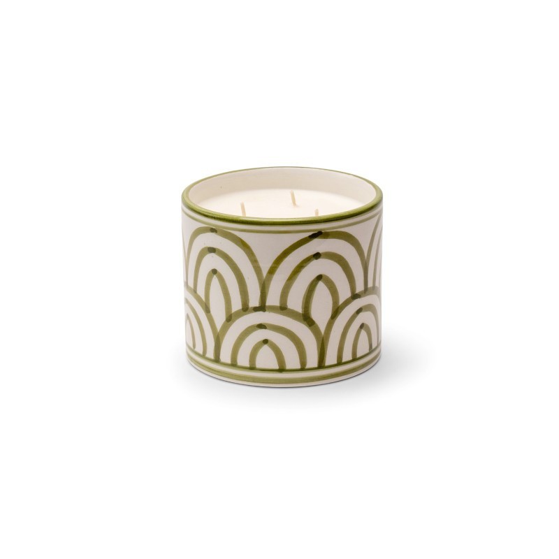 BOUGIE ATLAS KAKI - M - MENTHE & THÉ - COTÉ BOUGIE