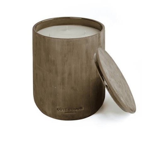 BOUGIE TAMILA - L - CUIR OBSCUR - COTE BOUGIE
