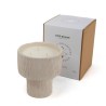 BOUGIE COUPE STRIEE BLANCHE - L - FLEUR D'ORANGER -COTE BOUGIE