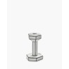 BOUGEOIR M - CARTE BLANCHE - BLANC/NOIR - L10 W9,5 H15,5CM - SERAX
