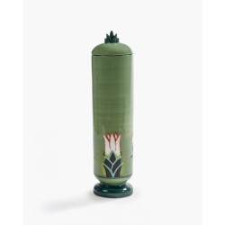 VASE AVEC COUVERCLE M - FLAMBOYANCE - VERT - CATHERINE MARTIN - SERAX