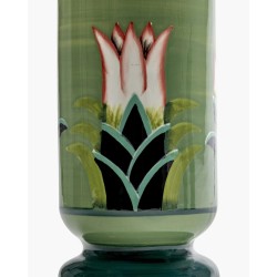 VASE AVEC COUVERCLE M - FLAMBOYANCE - VERT - CATHERINE MARTIN - SERAX