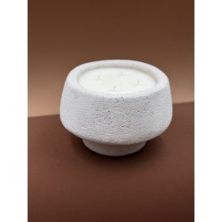 BOUGIE TRAVERTIN AGAFAY - M - CITRONNELLE - COTE BOUGIE