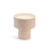 BOUGIE COUPE STRIEE BLANCHE - M - FLEUR D'ORANGER-COTE BOUGIE