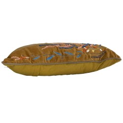 Coussin Kanika Olive Grove - velours brodé à la main  - 50x50 cm - TXP3630500