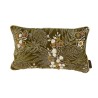 Coussin Kanika - Vert Foncé - velours brodé à la main -30x50 cm - TXP3640500