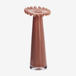 Vase en verre dentelle fait à la main Paprika