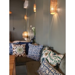 TXP3830200 - Coussin Vintage pearl - Bleu - 50x50 cm- QUOTE COPENHAGEN