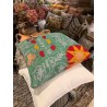Y3050 - Coussin suzani 50x50 cm- Vert - QUOTE COPENHAGEN
