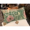 Y2896 - Coussin Suzani 30X50 CM - Vert-Rose - QUOTE COPENHAGEN