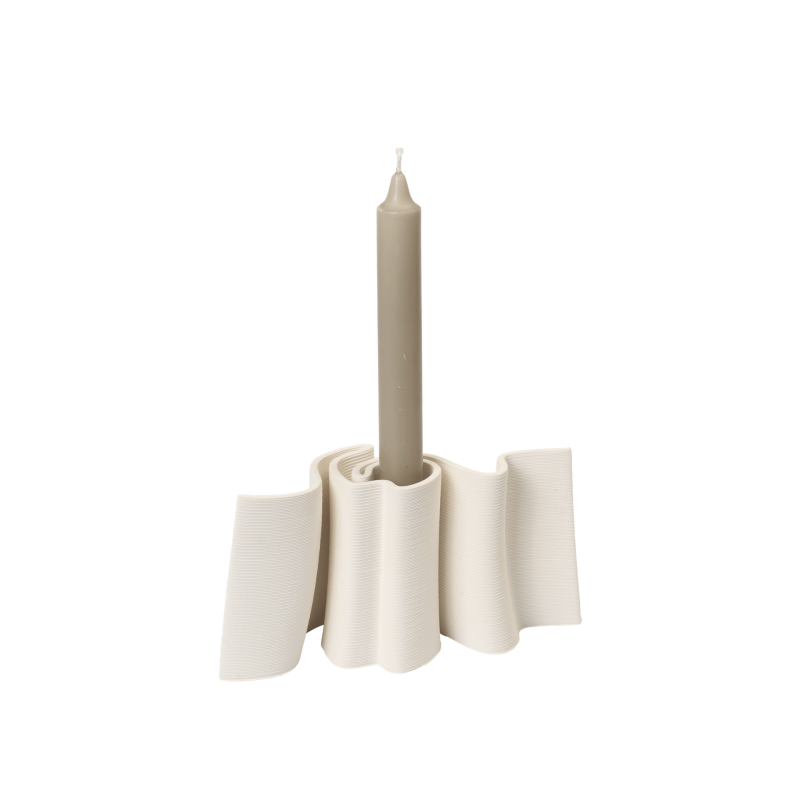 Bougeoir Dedali - Blanc casse