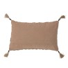 COUSSIN LIONE - COTON - MARRON - 50x30 cm - BLOOMINGVILLE