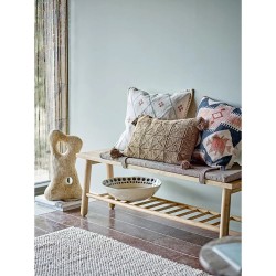 COUSSIN AUNA - COTON - MARRON - 45x30 cm - BLOOMINGVILLE