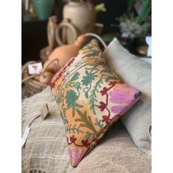 Y2889 - Coussin Suzani 30x50 cm - JAUNE/ORANGE - QUOTE COPENHAGEN