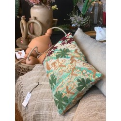 Y2805 - Coussin Suzani 30x50 cm - VERTE - QUOTE COPENHAGEN
