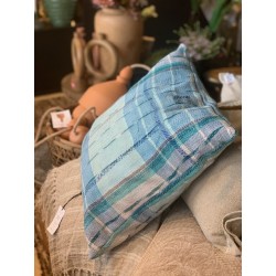 Y2385 - Coussin Fine Q 50x50 cm - Bleu-Turquoise - QUOTE COPENHAGEN