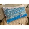 Y1402 - Coussin Fine Q - 30x50 cm - Bleu-Turquoise-Rose - QUOTE COPENHAGEN