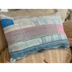 Y1402 - Coussin Fine Q - 30x50 cm - Bleu-Turquoise-Rose - QUOTE COPENHAGEN