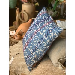 TXP3830201 - Coussin Vintage pearl - BLEU - 50x50 cm -QUOTE COPENHAGEN