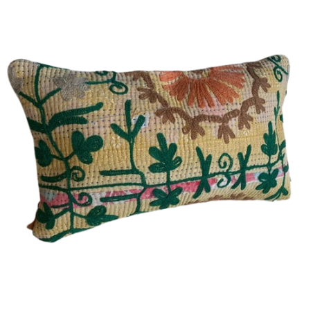 Y2888 - Coussin Suzani 30x50 cm - JAUNE/ORANGE - QUOTE COPENHAGEN