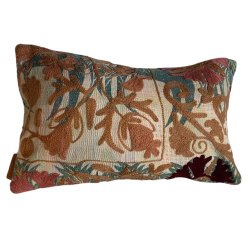 Y2858 - Coussin Suzani 30x50 cm- Beige-Bordeaux-Marron-Vert  - QUOTE COPENHAGEN