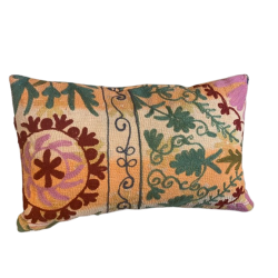 Y2889 - Coussin Suzani 30x50 cm - JAUNE/ORANGE - QUOTE COPENHAGEN