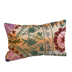 Y2889 - Coussin Suzani 30x50 cm - JAUNE/ORANGE - QUOTE COPENHAGEN