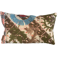 Y2886 - Coussin Suzani 30x50 cm - ROUGE/VIOLET - QUOTE COPENHAGEN