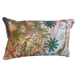 Y2857- Coussin Suzani 30x50 cm - JAUNE/ORANGE - QUOTE COPENHAGEN