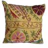 Y3072 - Coussin Suzani 50x50 cm- Jaune-Rose-Bordeaux  - QUOTE COPENHAGEN