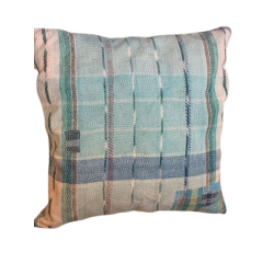 Y2385 - Coussin Fine Q 50x50 cm - Bleu-Turquoise - QUOTE COPENHAGEN