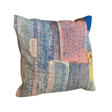 Y2377- Coussin Fine Q - 50x50 cm - Bleu-Rose-Turquoise- QUOTE COPENHAGEN