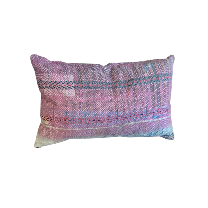 Y1421- Coussin Fine Q - 30x50 cm - Rose-Violet-Bleu - QUOTE COPENHAGEN