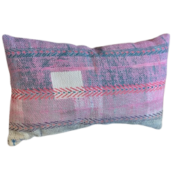 Y1421- Coussin Fine Q - 30x50 cm - Rose-Violet-Bleu - QUOTE COPENHAGEN