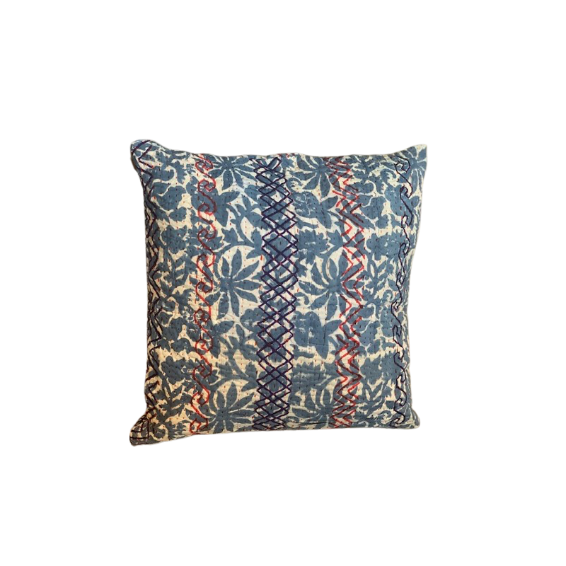 TXP3830201 - Coussin Vintage pearl - BLEU - 50x50 cm -QUOTE COPENHAGEN