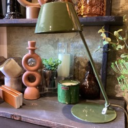 LAMPE DE BUREAU EMAILLEE - VERT FONCE - H.48cm - MADAM STOLTZ