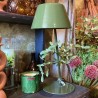 LAMPE DE BUREAU EMAILLEE - VERT FONCE - H.48cm - MADAM STOLTZ
