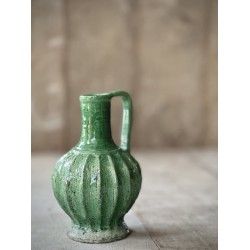 PETIT VASE AVEC POIGNEE LUZ - EMAILLE VERT CLAIR - NOORI