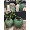 GRAND VASE MONG - EMAILLE VERT - NOORI