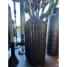 VASE ARWA - D.20xH.40cm - BLACK ANTIQUE - NOORI