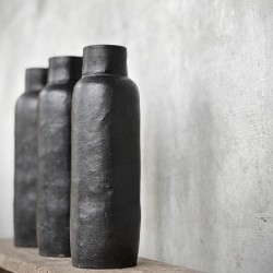 VASE DAFNE - SMALL - BLACK ANTIQUE - NOORI