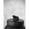 BOITE RONDE KODOK AVEC COUVERCLE DE GRENOUILLE - NOIR ANTIQUE - NOORI
