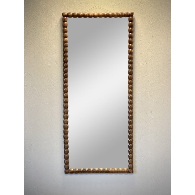 HIM004LW - KISH GRAND MIROIR NOYER CLAIR - L.63,5xH.152 cm - NOORI