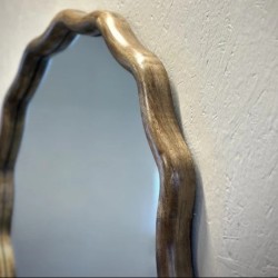 PETIT MIROIR ROND SERO - D.61x4 cm - NOYER - NOORI