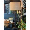LAMPE DE TABLE PURA NOIRE AVEC ABAT-JOUR EN JUTE DROIT NATUREL - NOORI