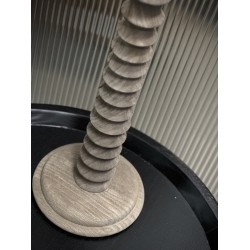 LAMPE DE TABLE RAMI NATURELLE AVEC ABAT-JOUR  EN JUTE CONIQUE NOIRE - NOORI