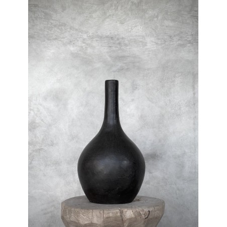 VASE BESI - SMALL - BLACK ANTIQUE-NOORI