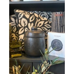 BOITE RONDE AVEC COUVERCLE - PEGO - LARGE - BLACK ANTIQUE - NOORI