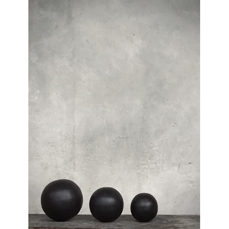 LOT DE 3 BOULES EN BOIS - EARTH - BLACK ANTIQUE - NOORI