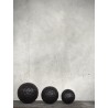 LOT DE 3 BOULES COUPES EN BOIS - MOON - NOIR ANTIQUE - NOORI